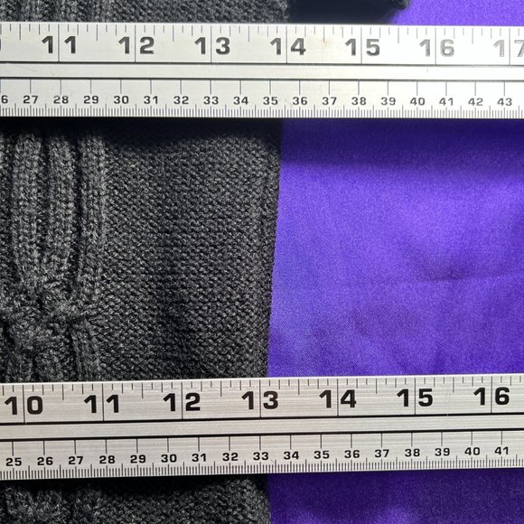 📌Pink Rose Knitted Short Sleeves Mini Dress with Turtleneck - Picture 9 of 13